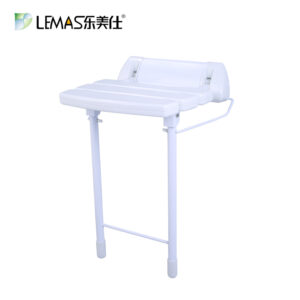 Bathroom folding wall chair