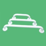 SG-02 Double Lid Straight Armrest Iron White