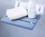 A-8 grey Folding shower seat（Anti-slip design）